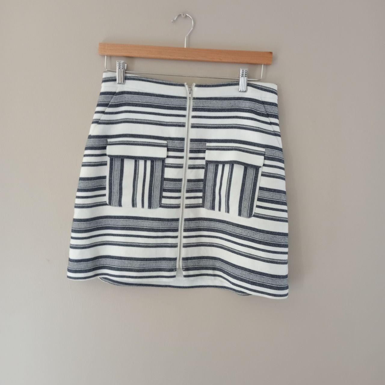 Black & white Stripe Skirt - Forever New