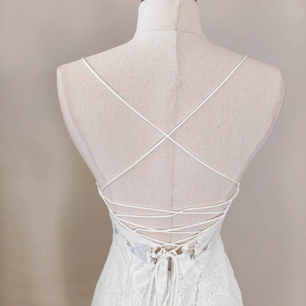 White Lace Dress - Two Sisters