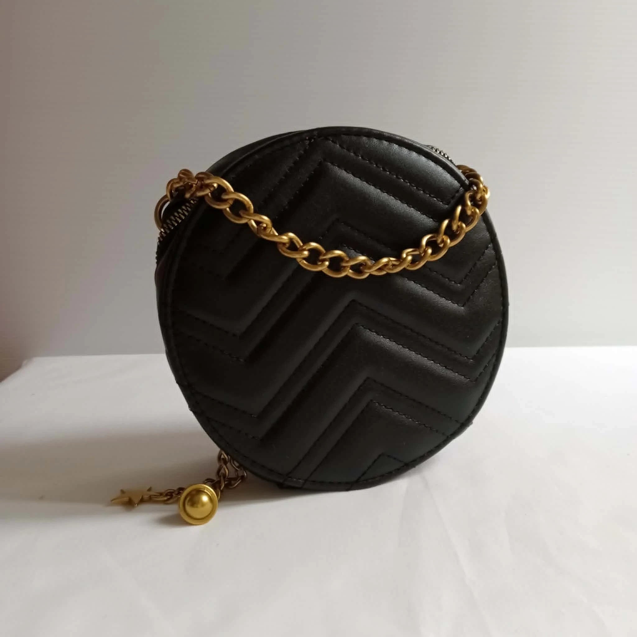 Black Round Bag - Tripp