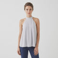 White Sleeveless Blouse - Ally
