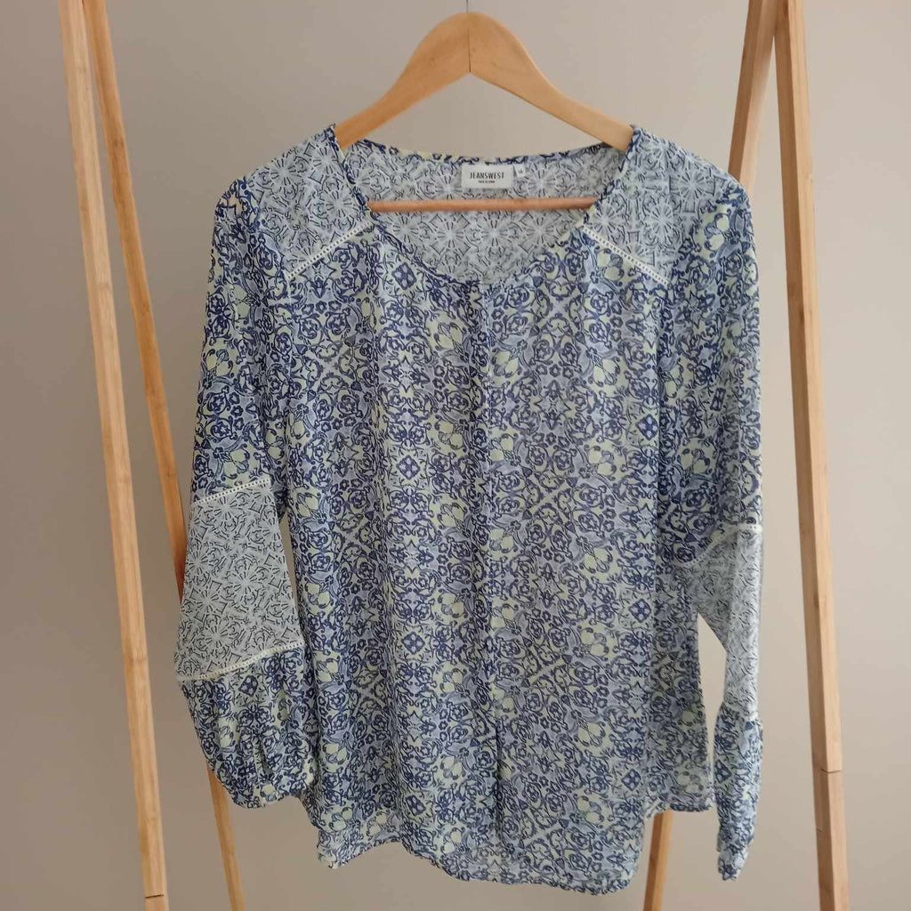 Blue Floral Top - Jeanswest