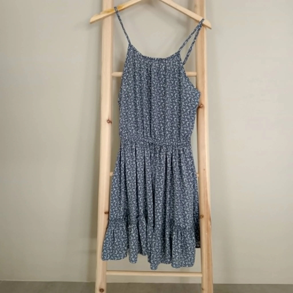 Blue Floral Dress - Minx & Moss