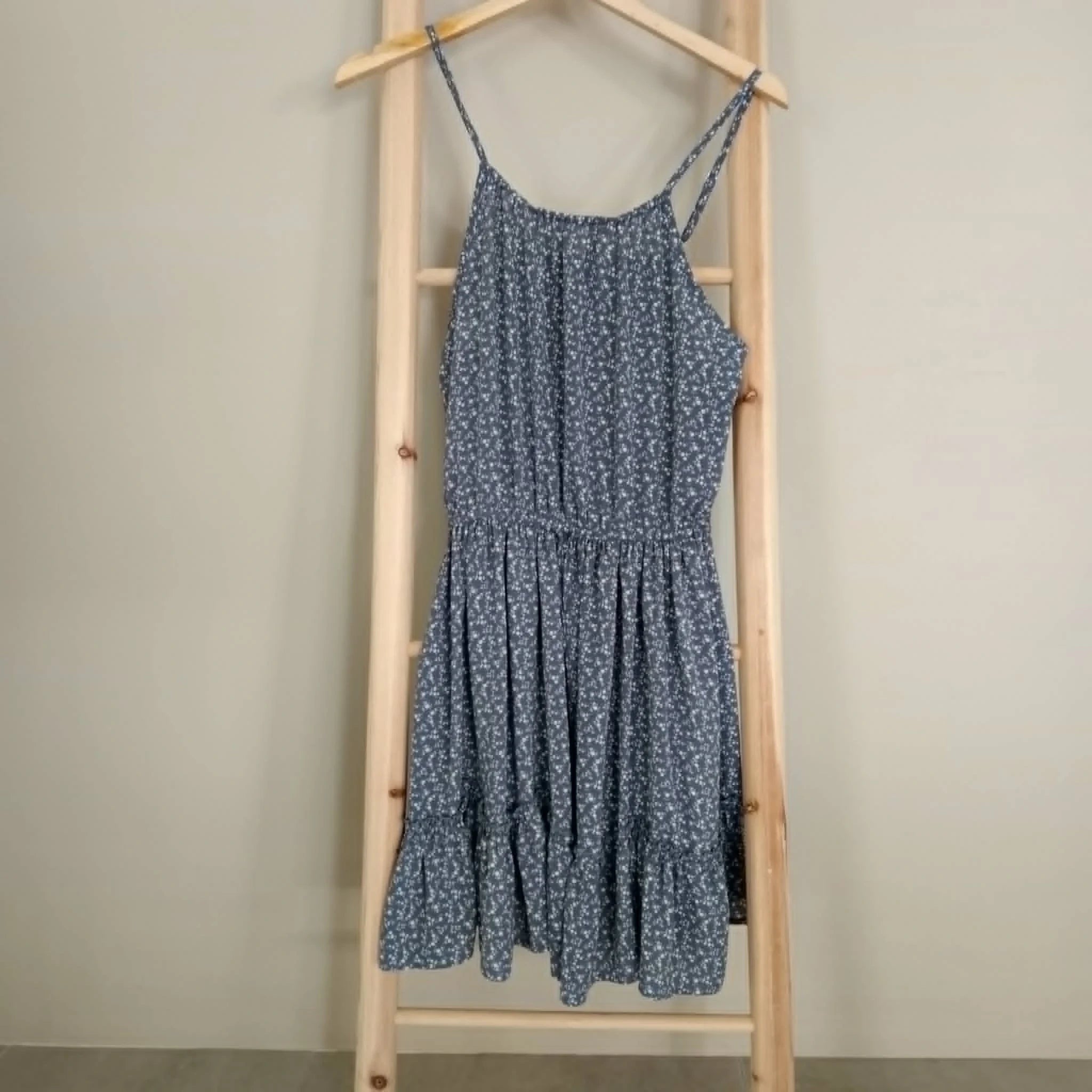 Blue Floral Dress - Minx & Moss