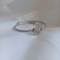 Stainless Steel, Silver Plated Heart Cuff