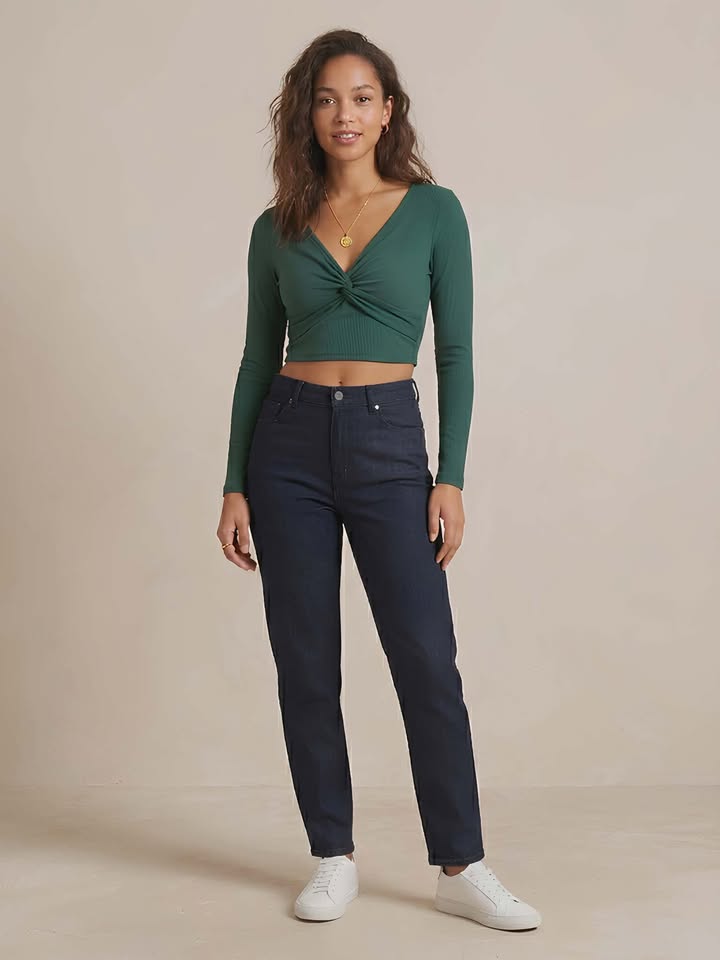 Dark green Crop Top - Shein