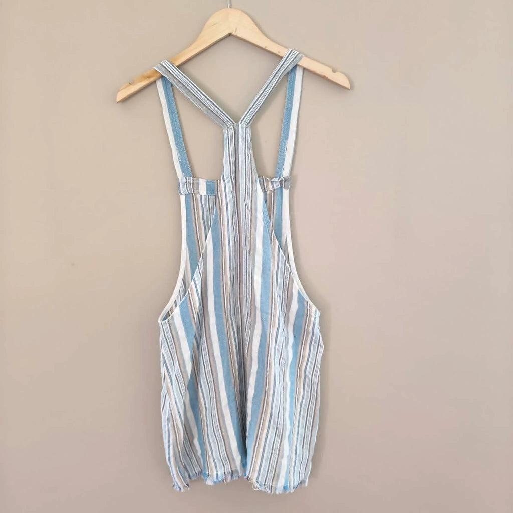 Blue Stripe Pinafore Dress - Mooloola