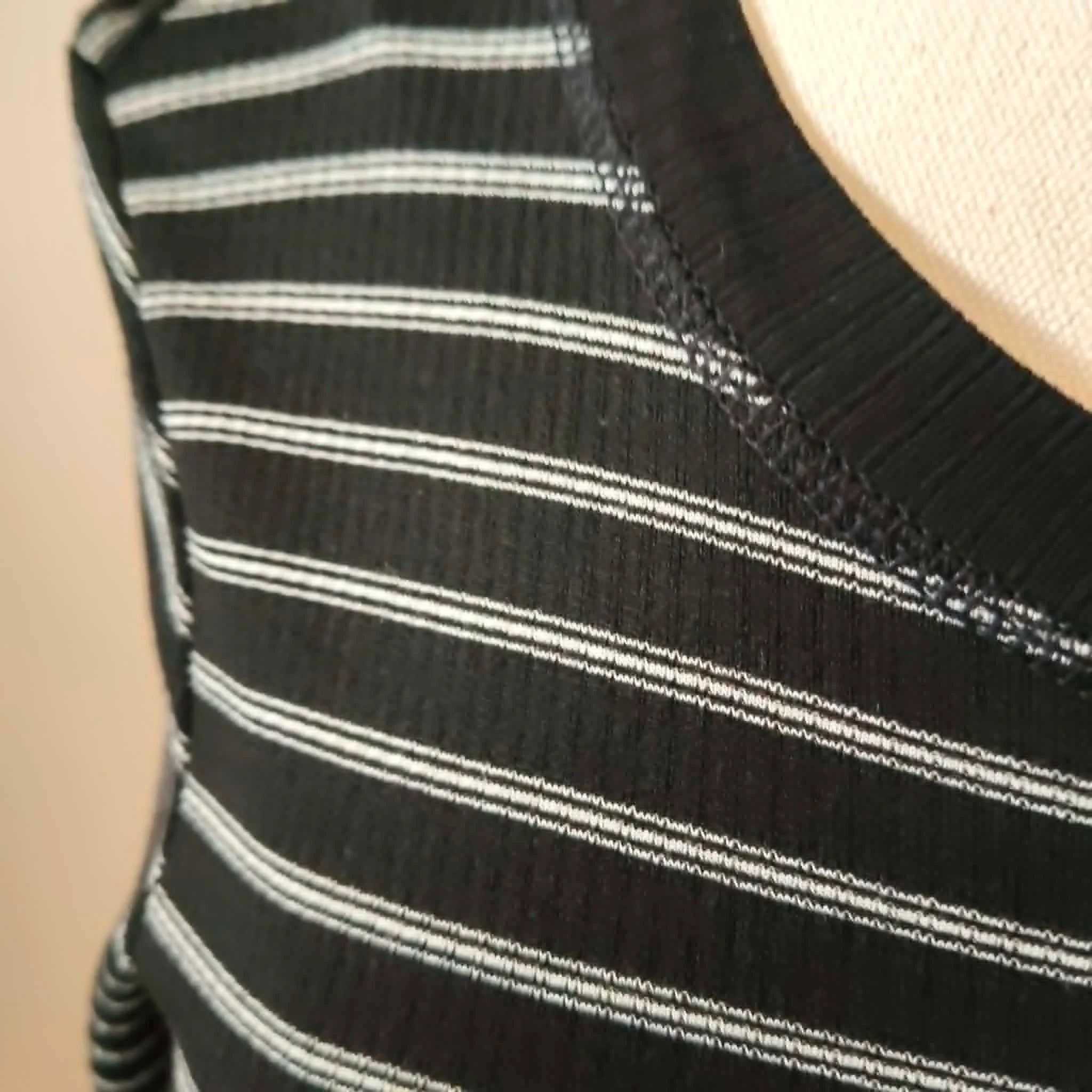 Black & White Stripe Knit Dress - Next