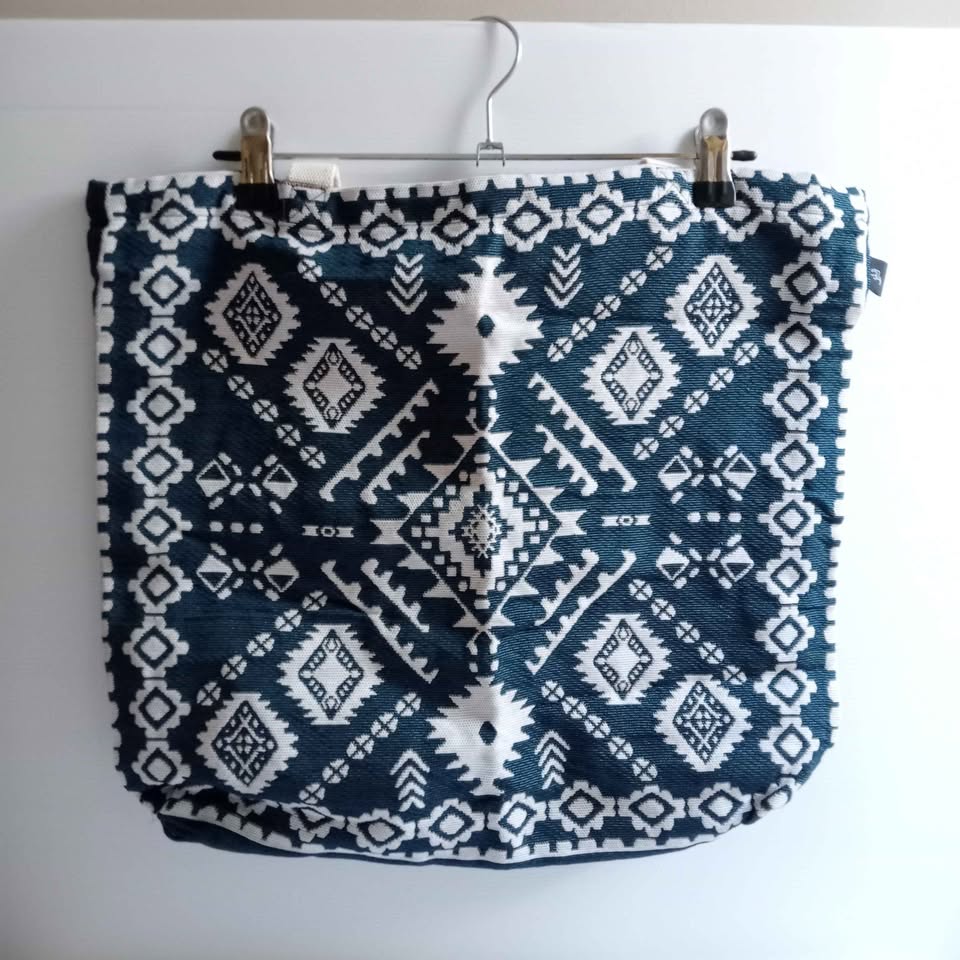 Blue Tapestry Tote Bag - Hendeer
