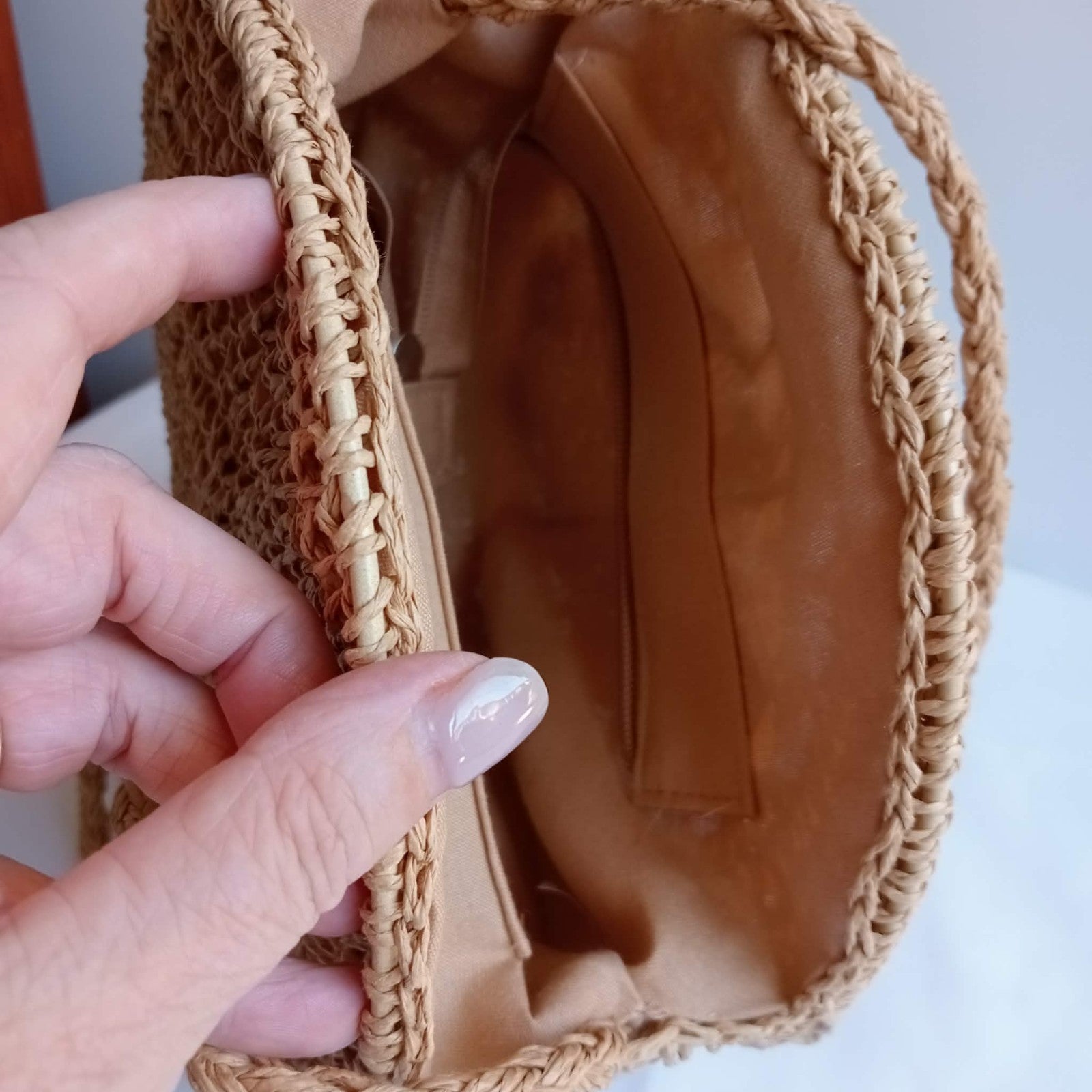 Round Straw Bag - Tripp