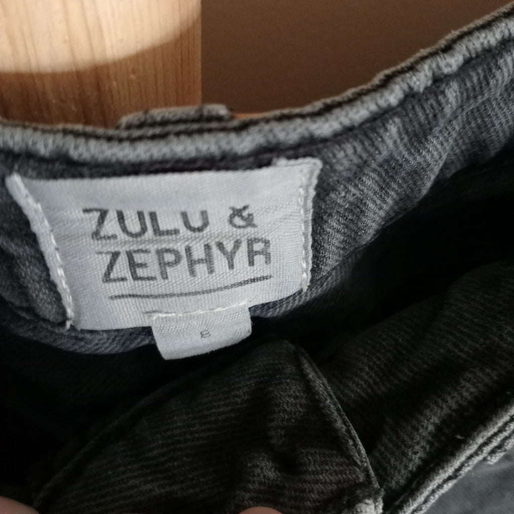 Black Destressed Denim Shorts - Zula & Zephyr