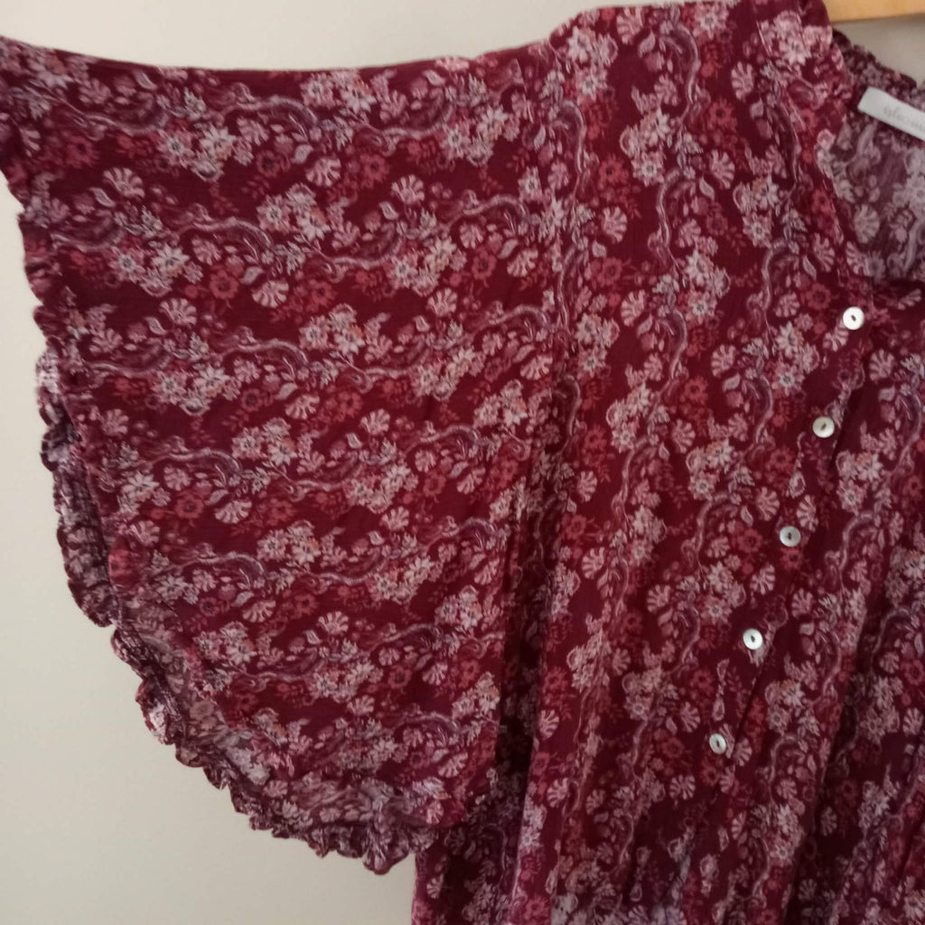 Burgundy Batwing Top - Isle Of Mine