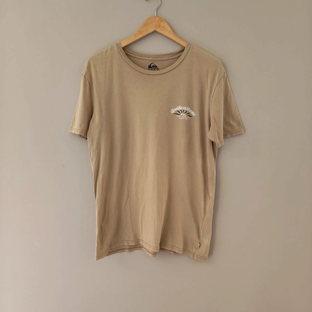 Beige Motif T-Shirt - Quicksilver