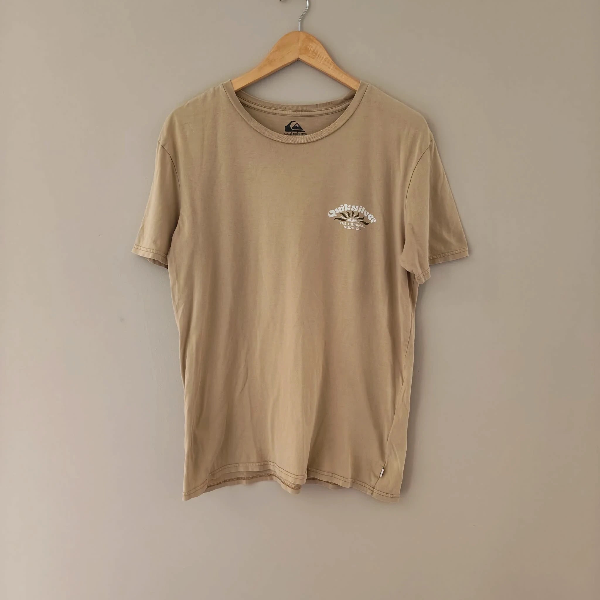 Beige Motif T-Shirt - Quicksilver