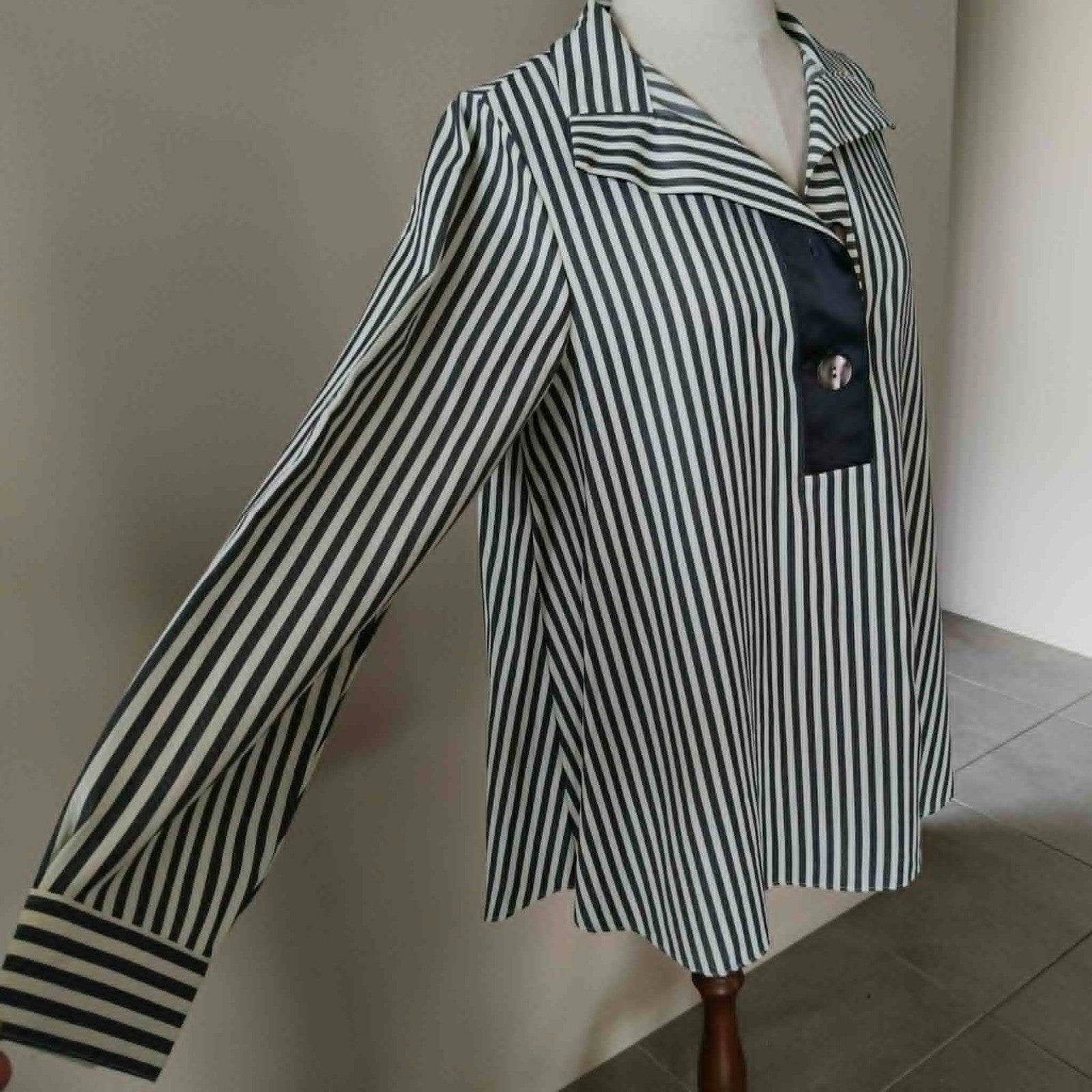 Grey Striped Top - Eighth Letter