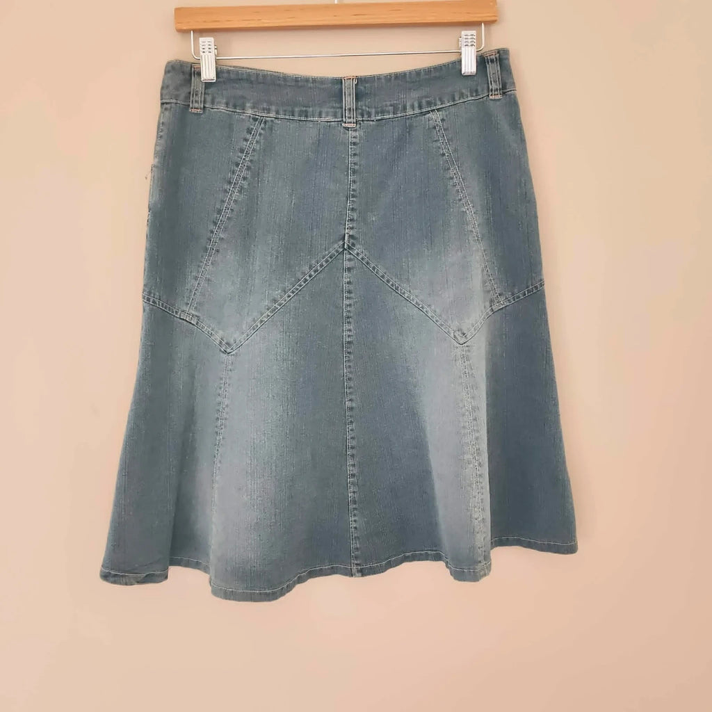 Flared Denim Skirt - Dorothy Perkins
