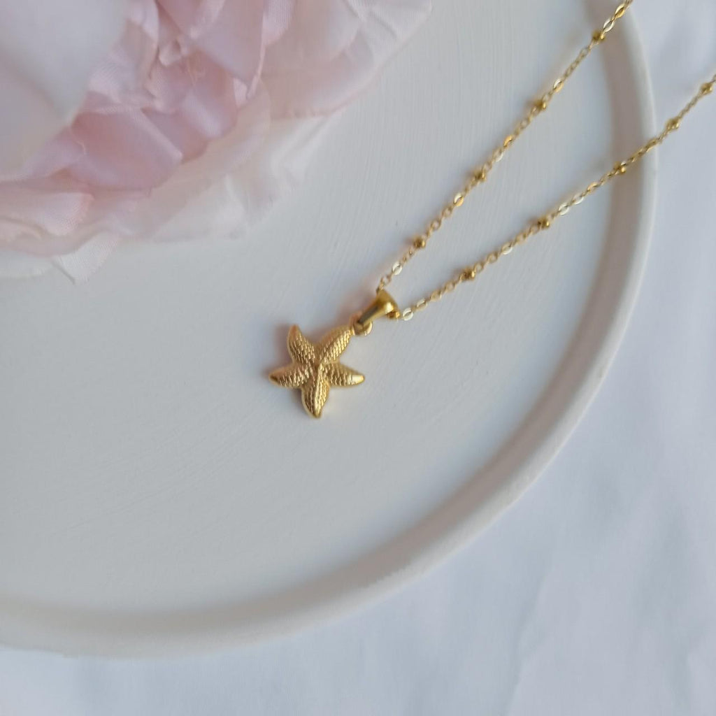 18k Gold Plated Starfish Necklace