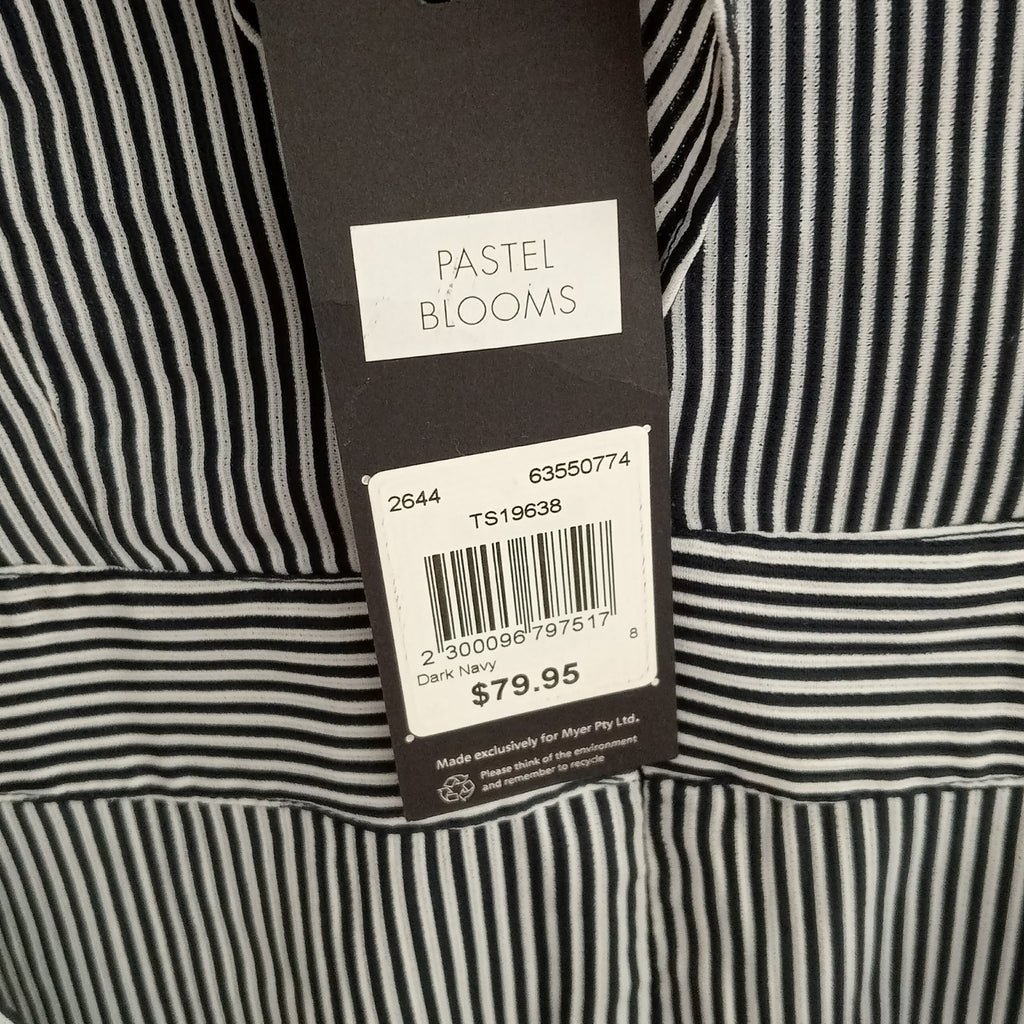 Navy & White Stripe Dress -Tokito