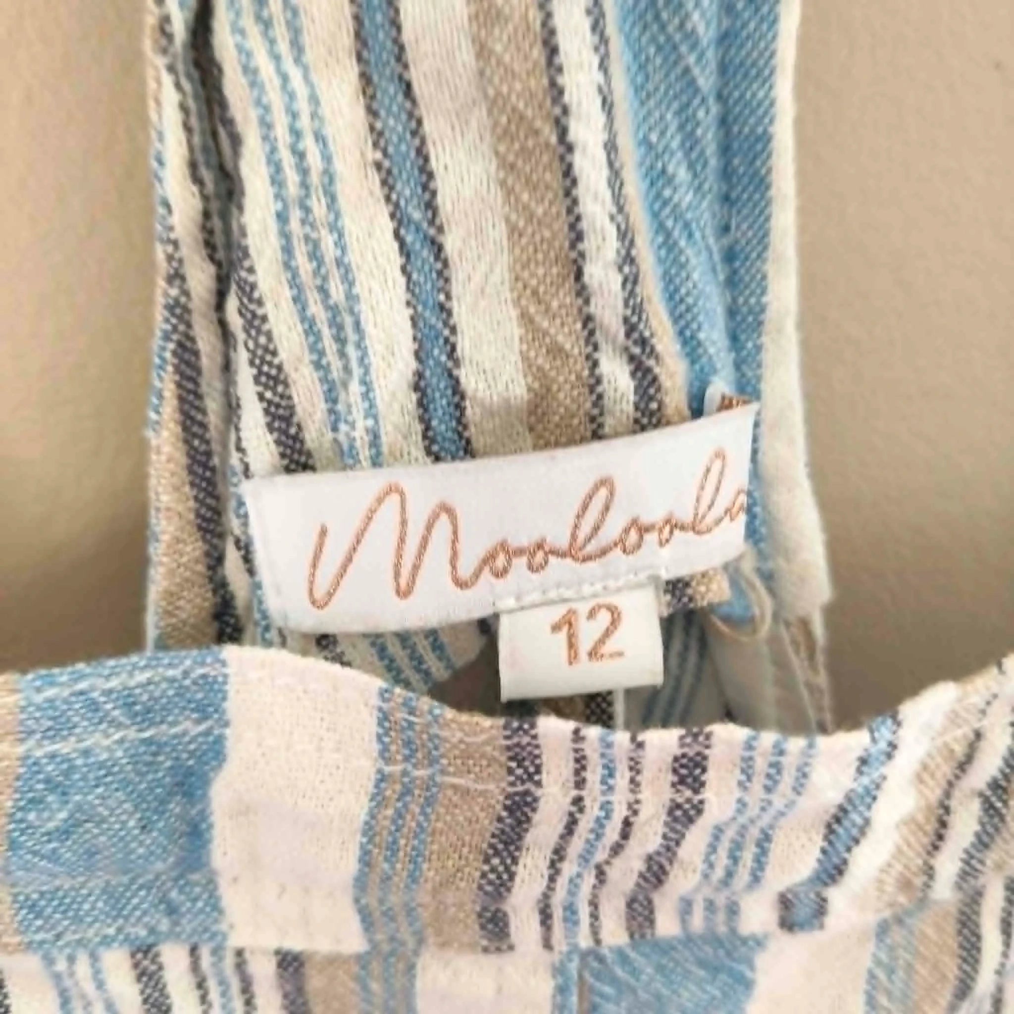 Blue Stripe Pinafore Dress - Mooloola