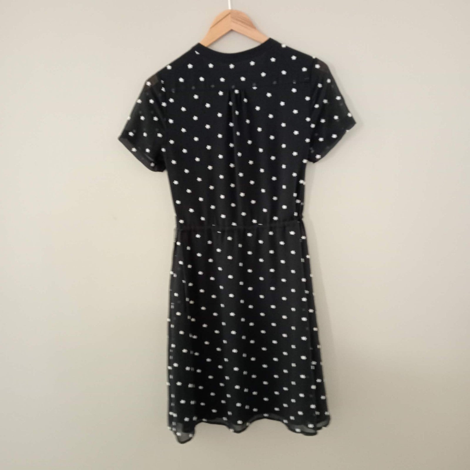 Black White Daisy Embroidered Dress - Marcs