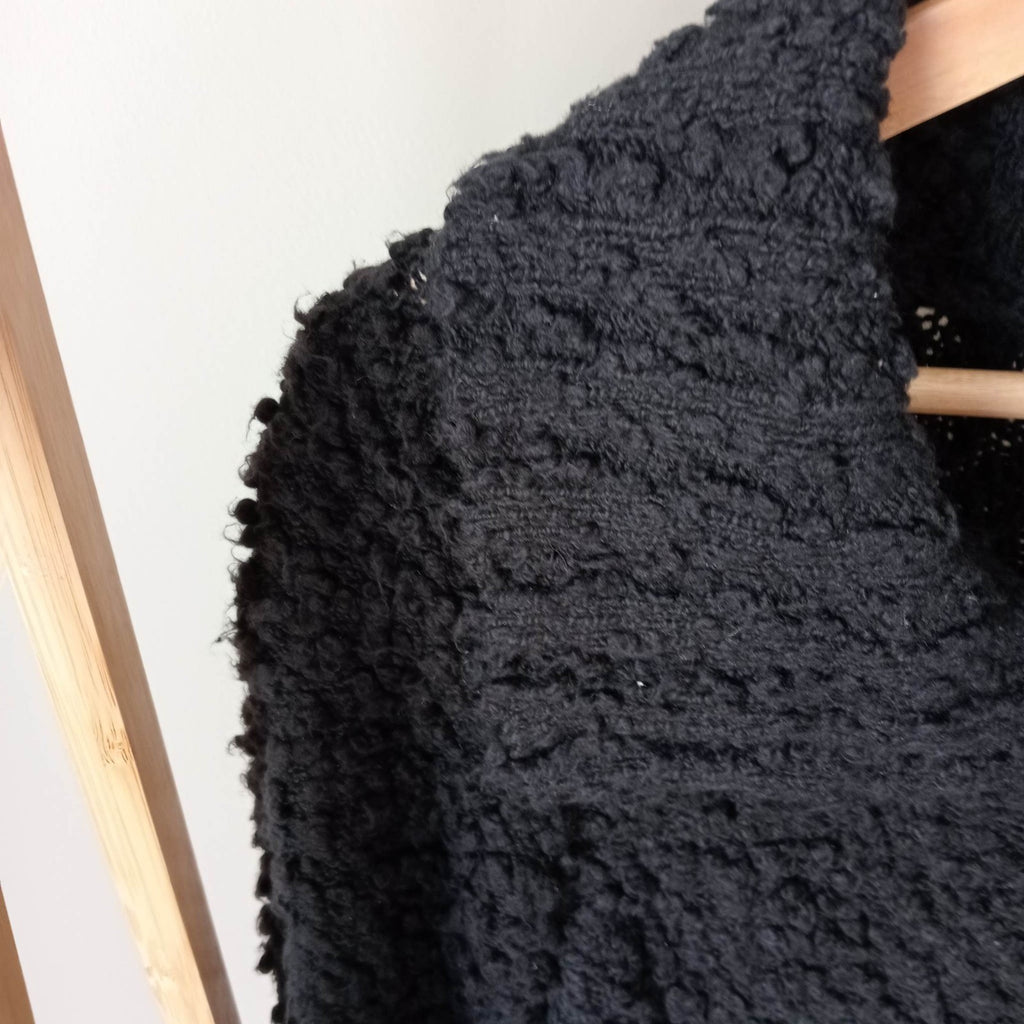 Black Fluffy Cardigan - Style & Co