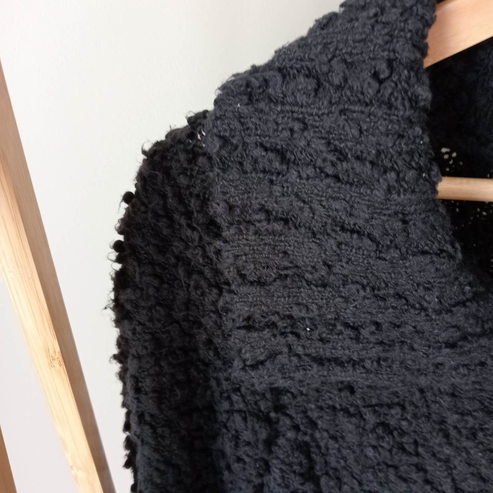 Black Fluffy Cardigan - Style & Co