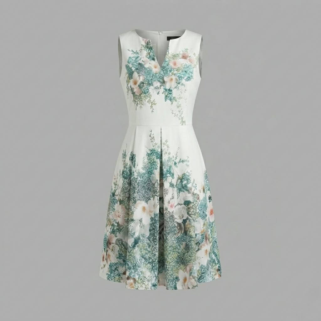White Floral Dress - Portmans