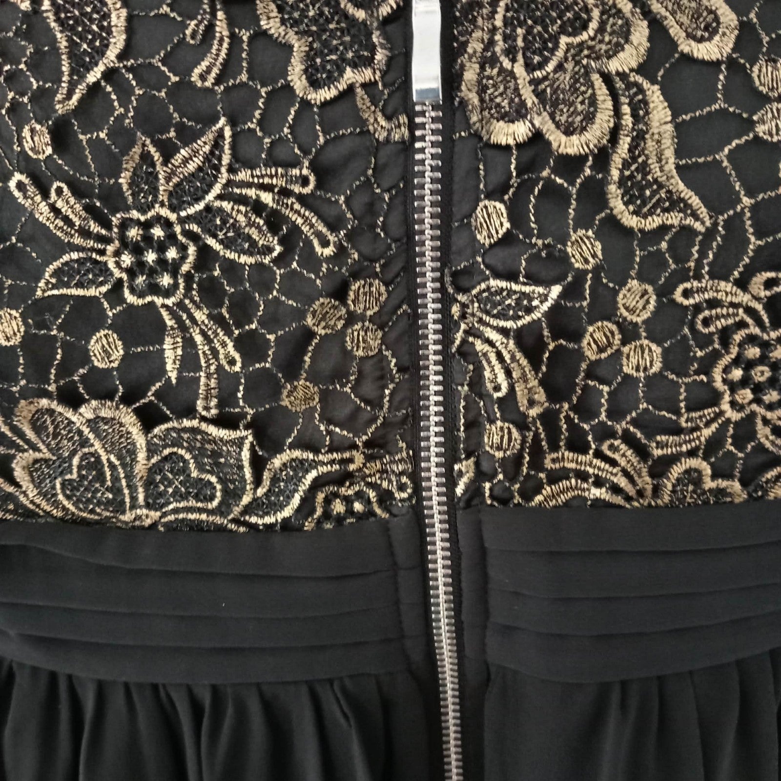 Black & Gold Dress - Little Mistress London