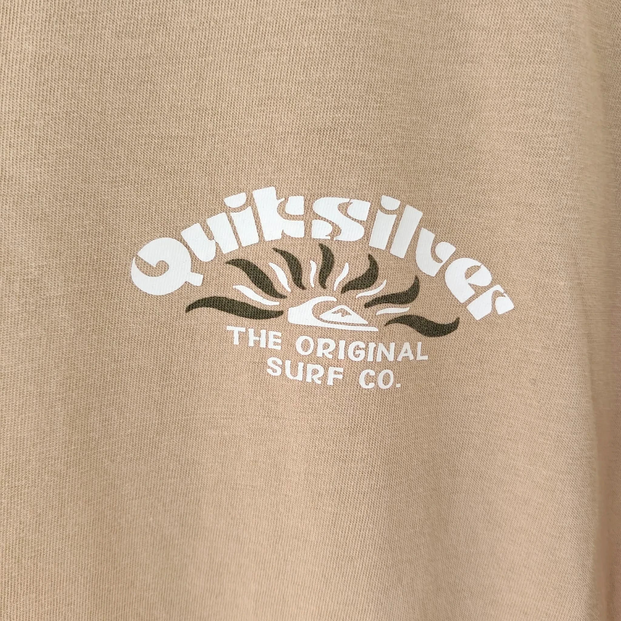 Beige Motif T-Shirt - Quicksilver