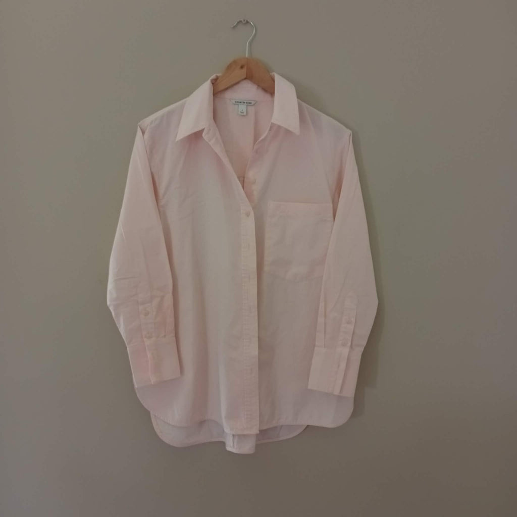 blush pink shirt, country road, size 8, preloved