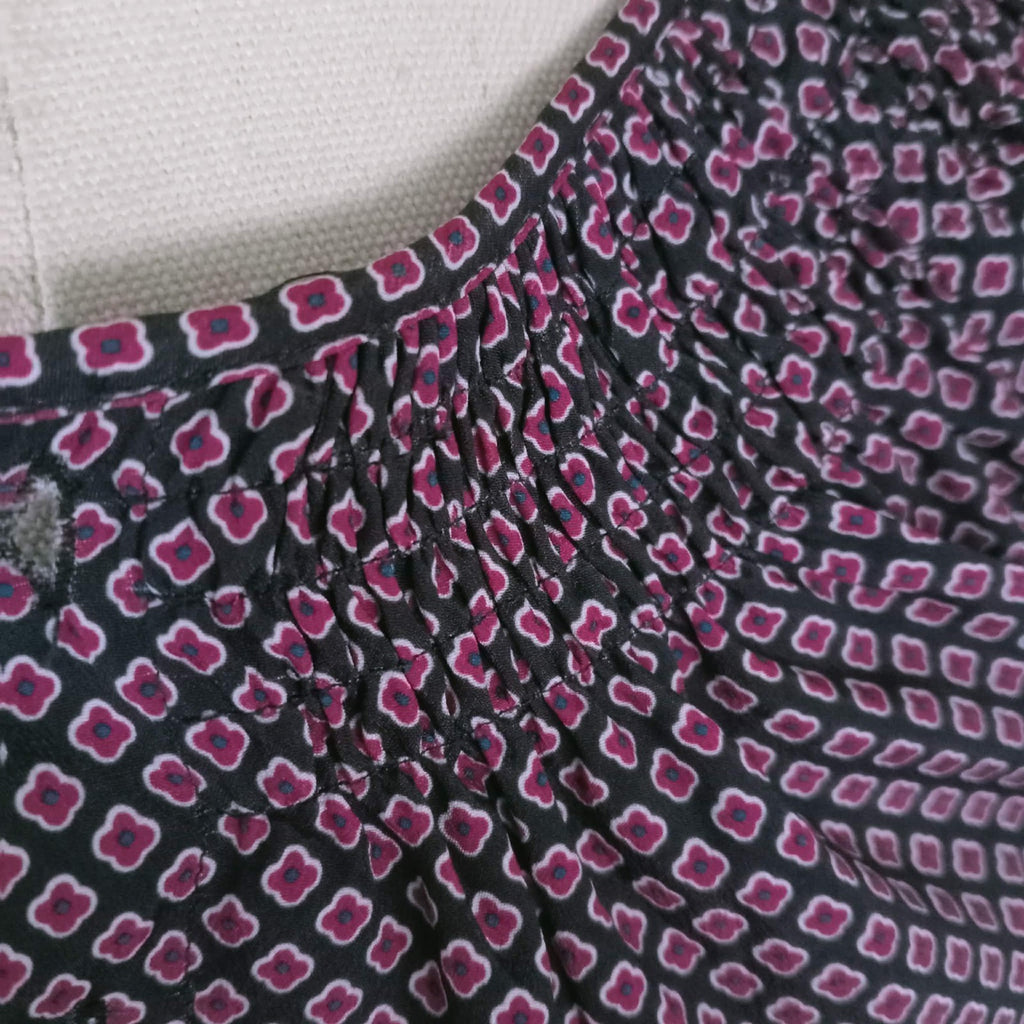 Black Pink Geometric Mini Dress Tunic - Ralph Lauren