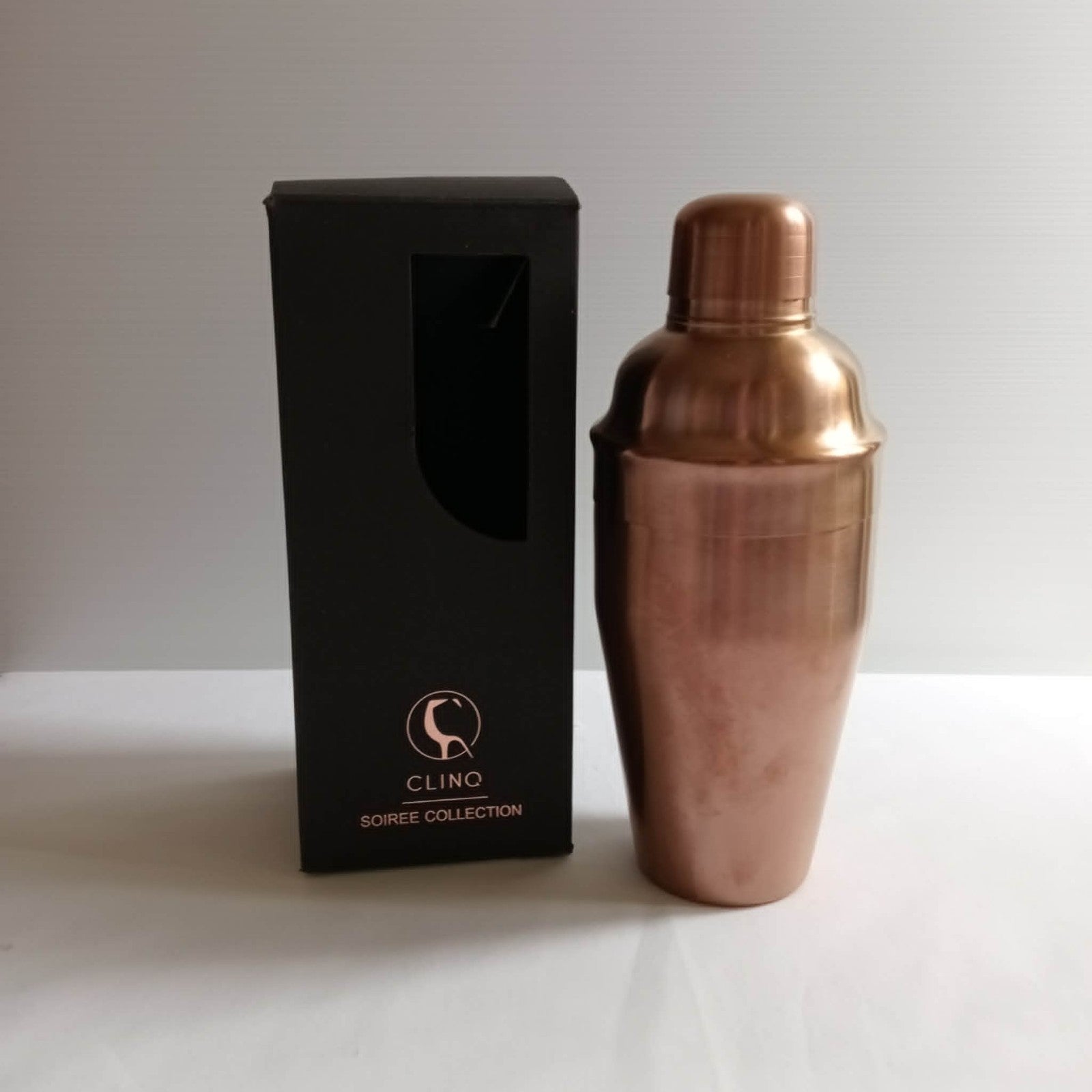 Copper Cocktail Shaker With Strainer