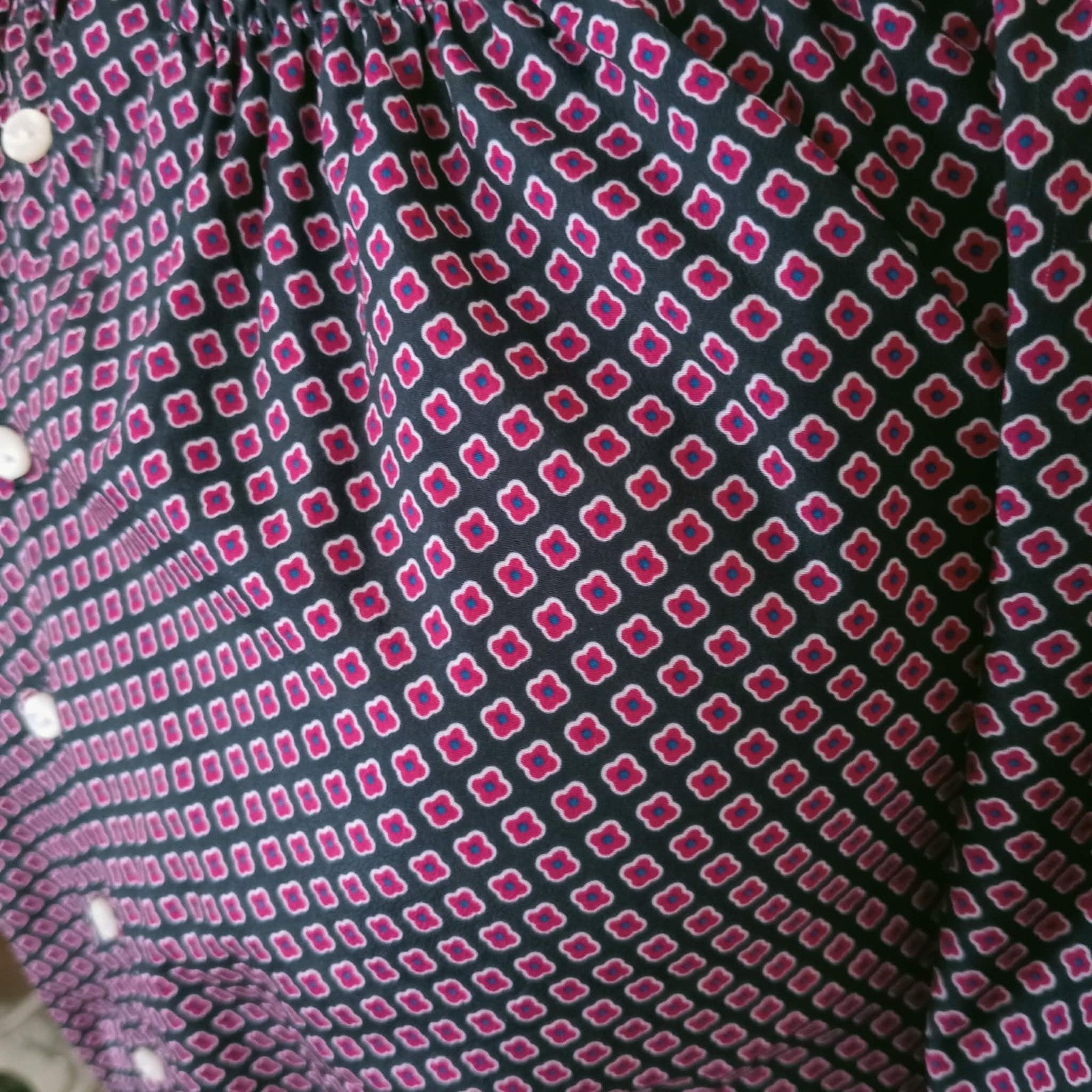 Black Pink Geometric Mini Dress Tunic - Ralph Lauren