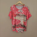 Deep Pink Pattern Top - Black Pepper