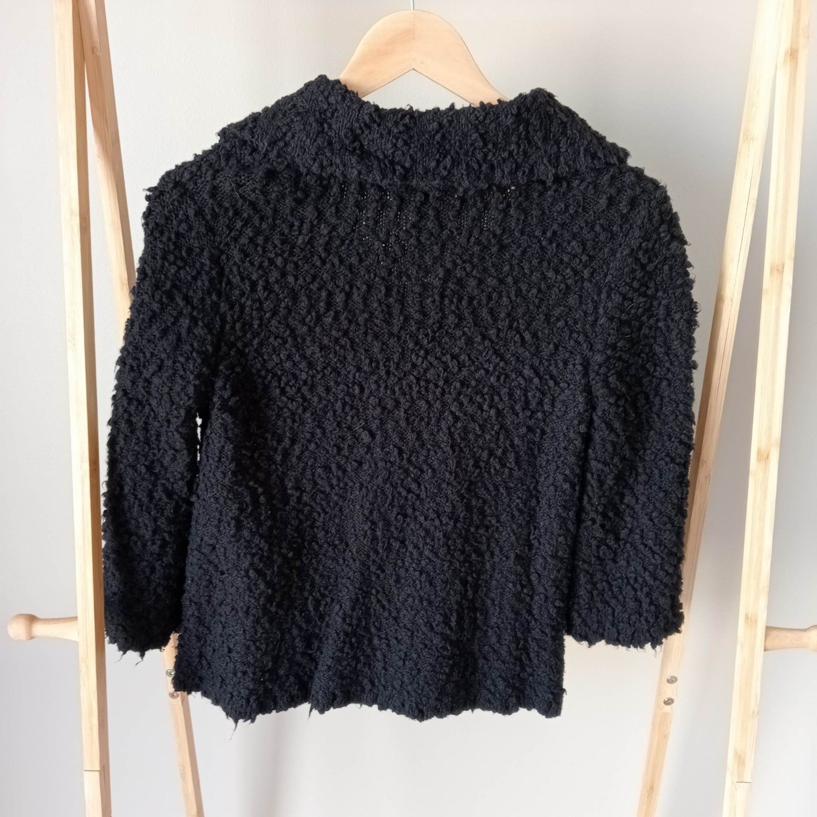 Black Fluffy Cardigan - Style & Co