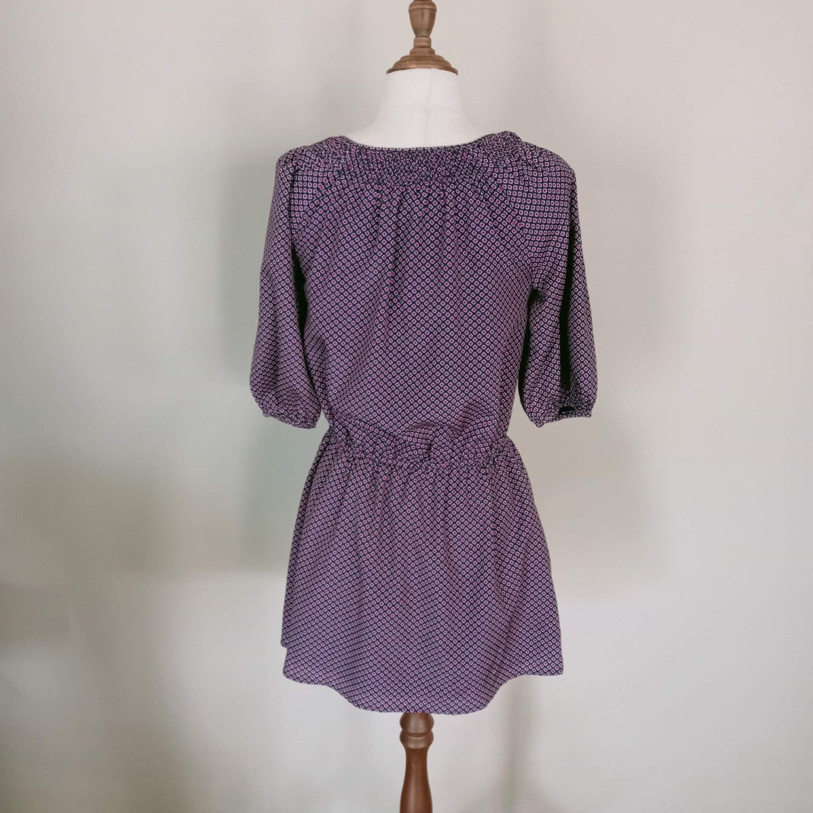 Black Pink Geometric Mini Dress Tunic - Ralph Lauren