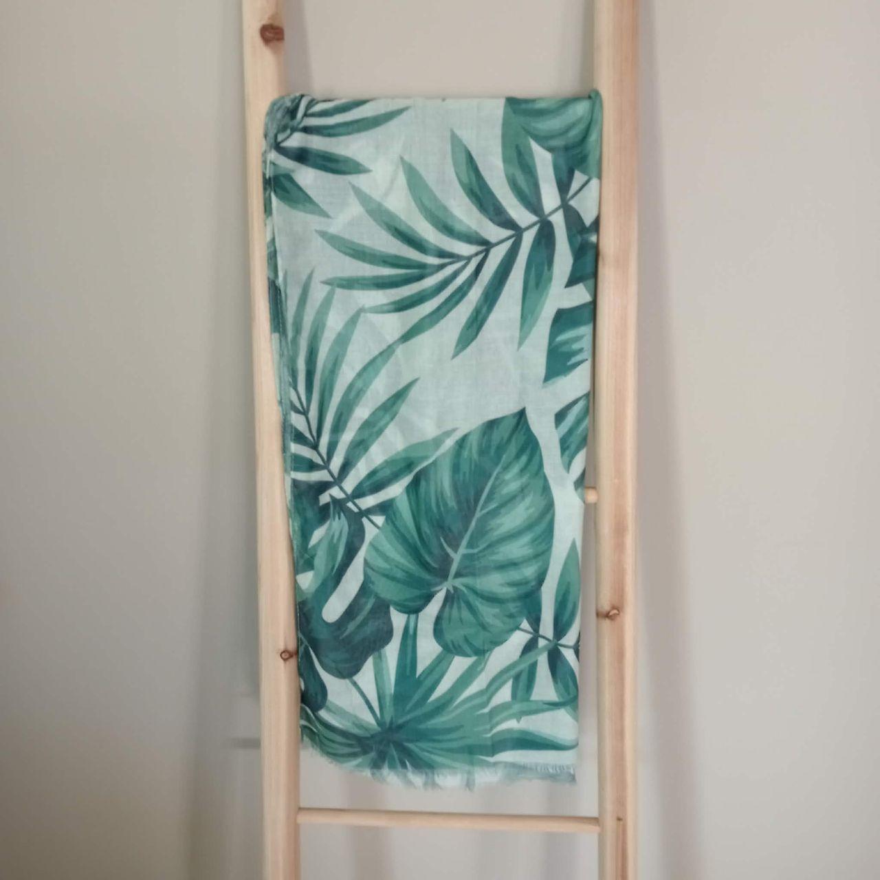 Monstera Pattern Scarf