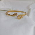 18k Gold Plated Waterproof Snake Bangle 
