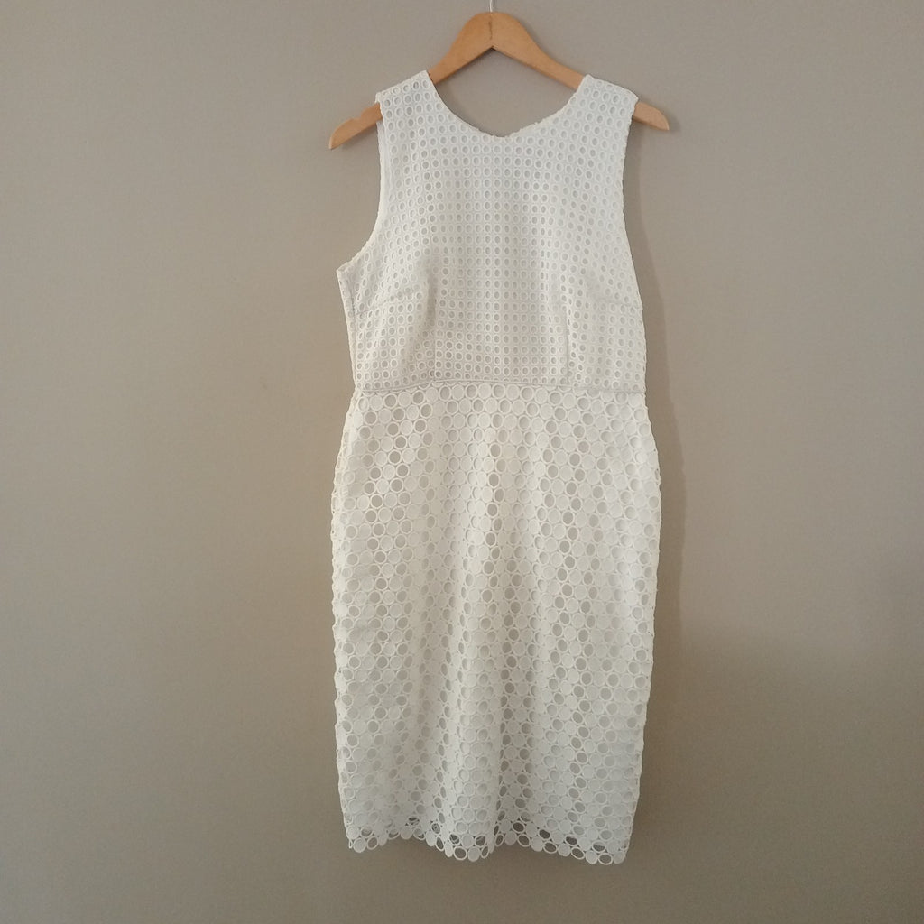 White Crochet Dress - Grace Hill