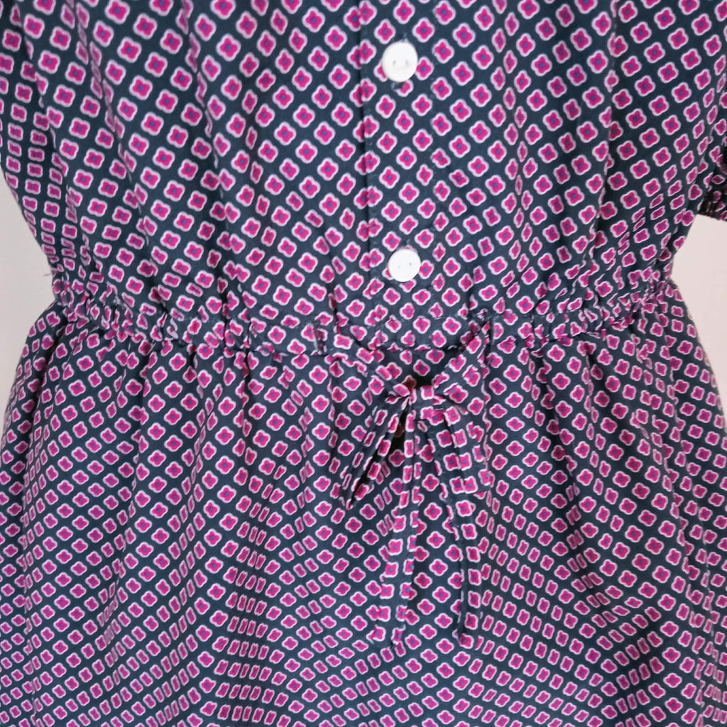 Black Pink Geometric Mini Dress Tunic - Ralph Lauren