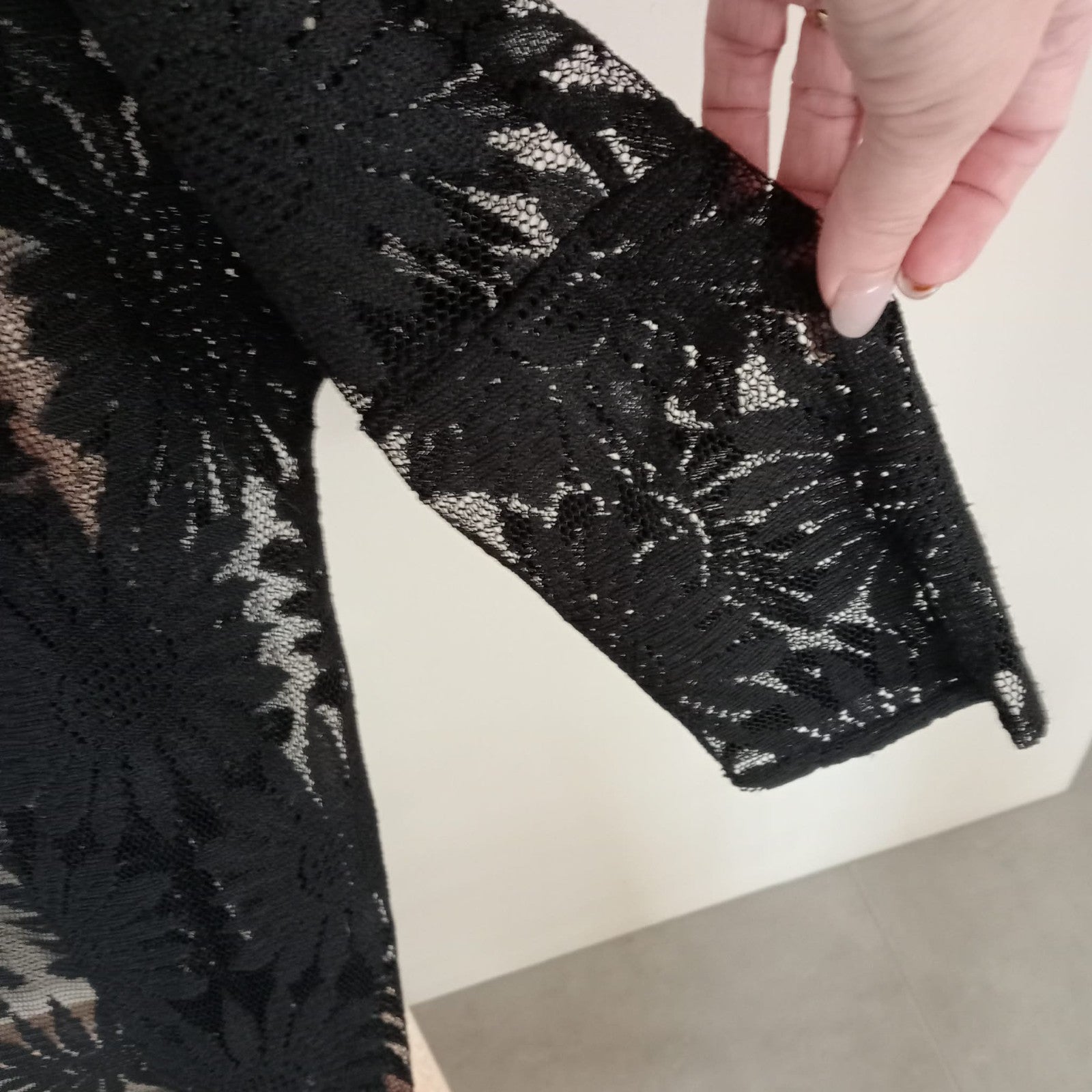 Black Lace Kimono - Unbranded