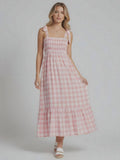 Pink Gingham Midi Dress - Eighth Letter