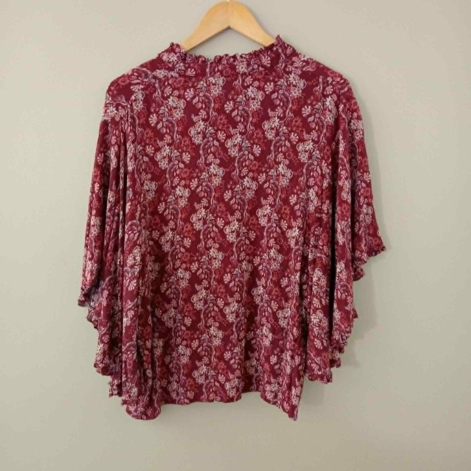 Burgundy Batwing Top - Isle Of Mine