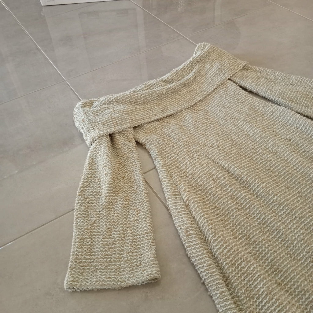 Cream Of The Shoulder Dress - Saba