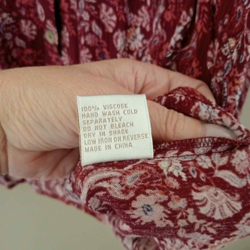 Burgundy Batwing Top - Isle Of Mine