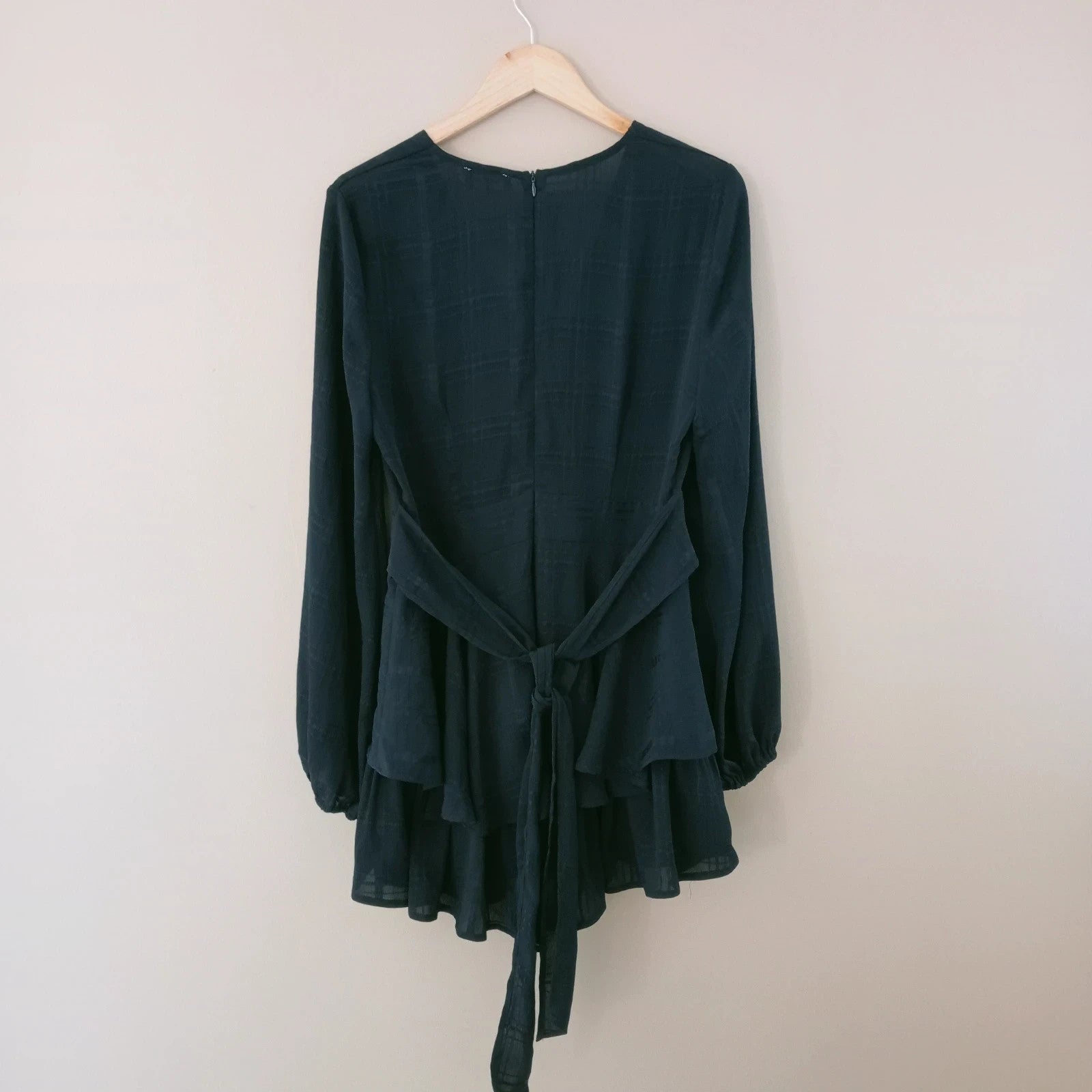 Blue Long Sleeve Playsuit - Showpo