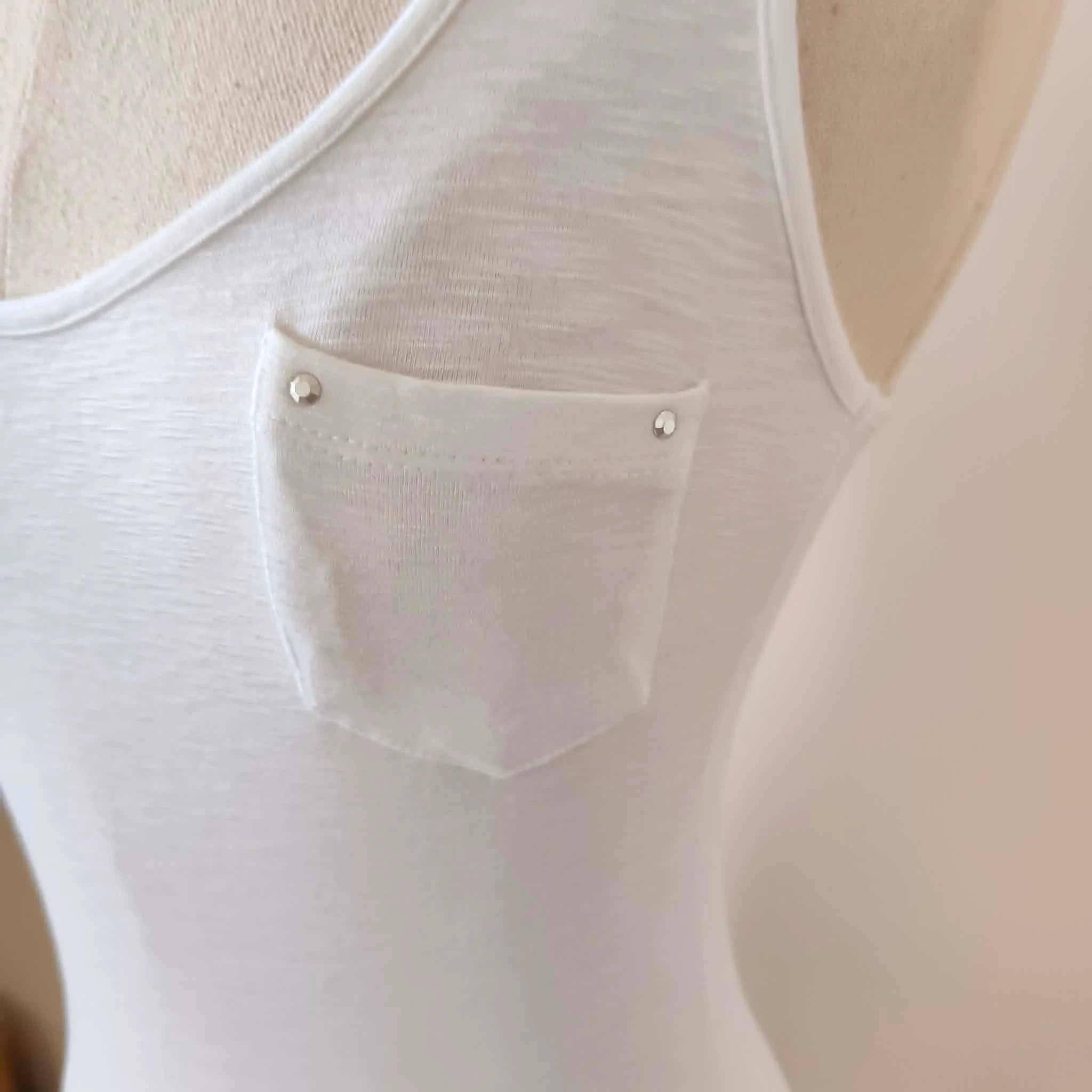 White Racerback Tank y2k - Jane Norman