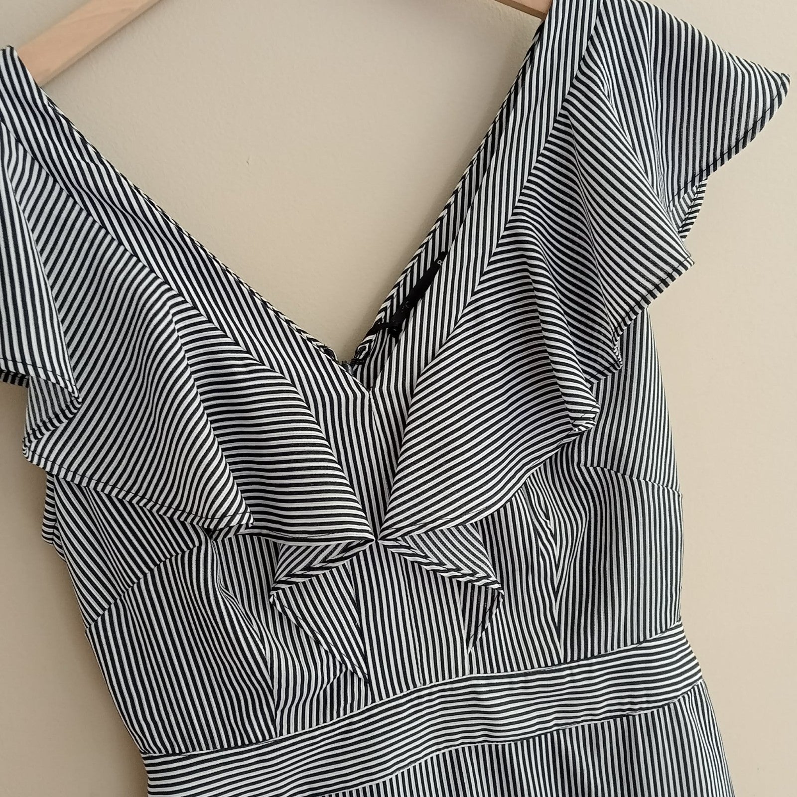 Navy & White Stripe Dress -Tokito