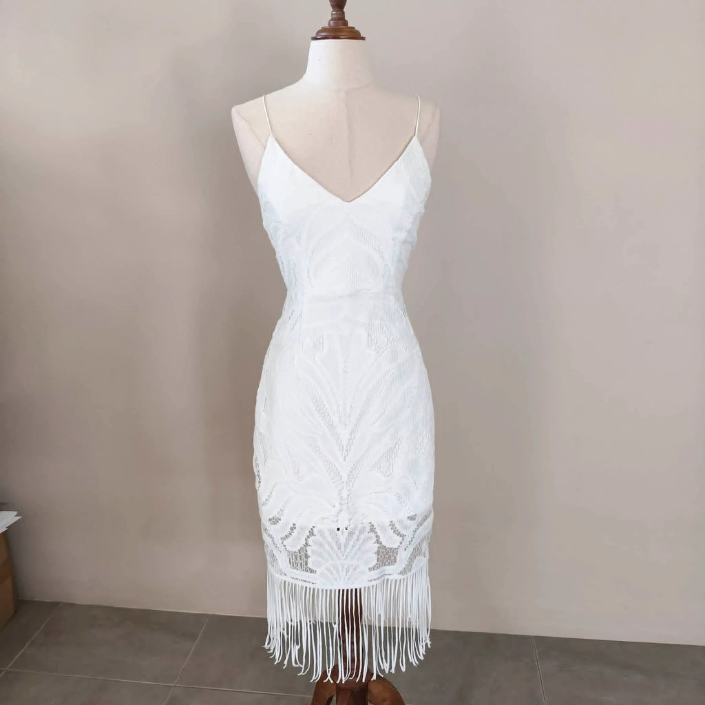 White Lace Dress - Two Sisters