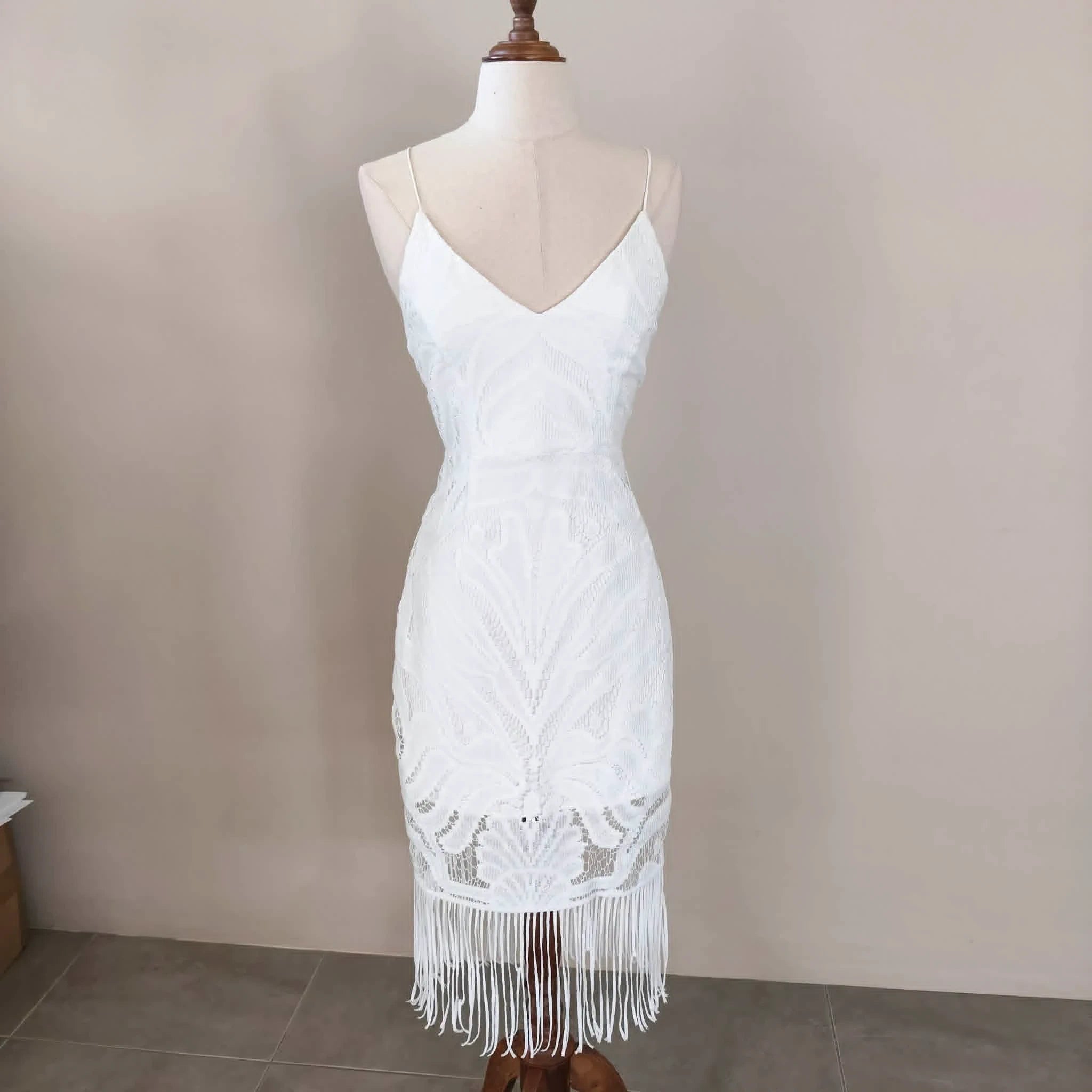 White Lace Dress - Two Sisters