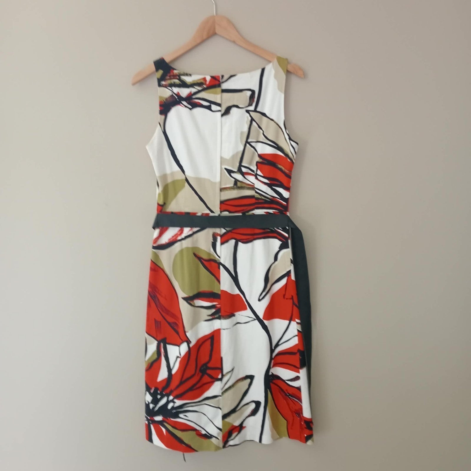 Red/Green Pattern Dress - Montique